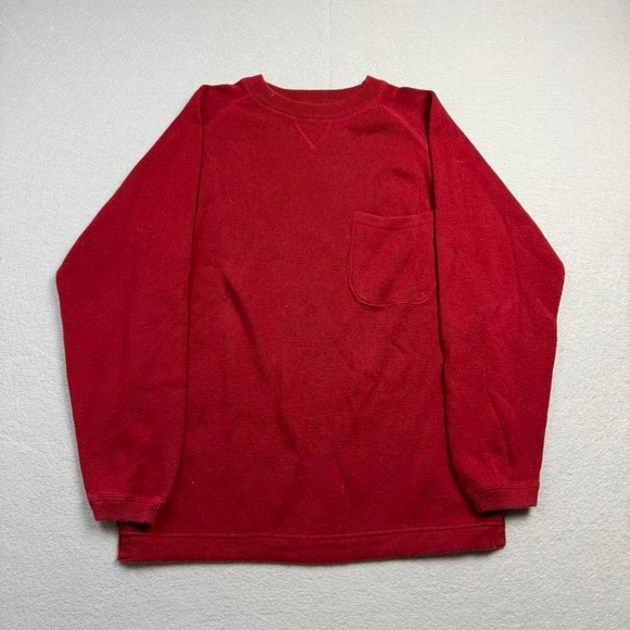Eddie Bauer Tops - Vintage Eddie Bauer Crewneck Red Minimalist Sweatshirt Womens XS Normcore